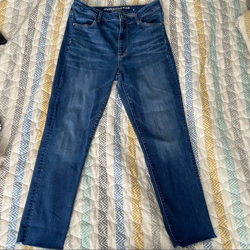 American eagle super high rise jegging jeans 12